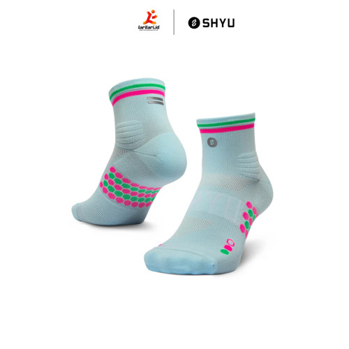 SHYU - Quarter Crew - Foam - Pink - Green